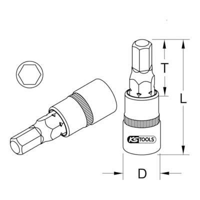 KS Tools 9173857 9173857 Verwisselbare kop 10 mm