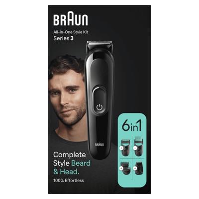 Braun MGK3410 Series 3 Tondeuse Zwart Braun MGK3410 Series 3 Tondeuse Zwart