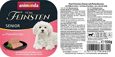 ANIMONDA vom Feinsten Senior Kalkoenharten - natvoer voor honden - 150 g