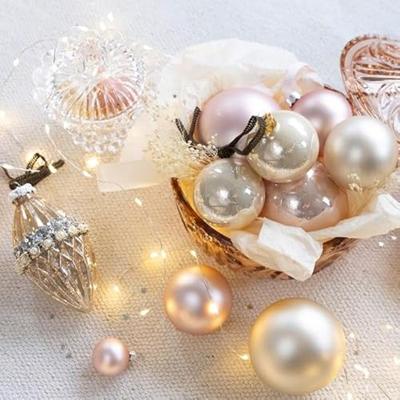 20 kerstballen parel emaille 60 mm KSD - Ksd