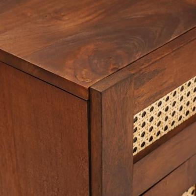 Nachtkastjes Bruin 50 x 33 x 60 cm Bamboe en massief mango hout