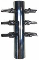 Europond Luchtverdeler 9mm met 6 Uitgangen en Kraan - Verchroomde Afwerking, Eenvoudige Installatie - thumbnail