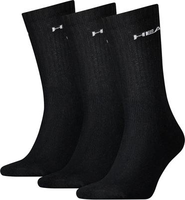 Head Crew Sock 3-pack Black-39-42