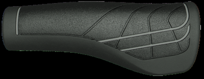 Herrmans line dd36 - ergonomisch verstelbaar fiets handvat zwart/grijs 124/90mm