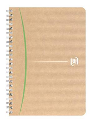Oxford Touareg spiraalschrift, 180 bladzijden, ft A5, geruit 5 mm, geassorteerde kleuren