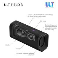 Sony ULT Field 3 Bluetooth speaker Wit - thumbnail