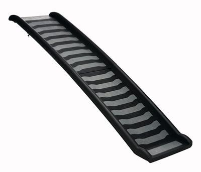Trixie 39477 opklapbare helling, kunststof, 39 × 160 cm, zwart/grijs