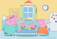 Ravensburger legpuzzel thuis bij peppa pig, 2x12 st. - thumbnail