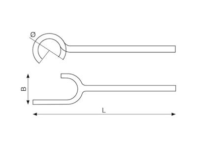 Bahco Handwielsleutel | vonkvrij | koper beryllium | 490 mm | 60 mm - NSB203-490