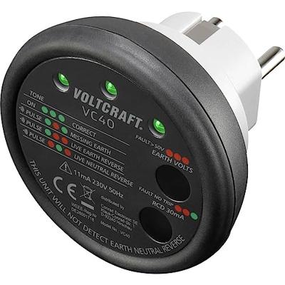 VOLTCRAFT VC40 Stopcontacttester CAT II 300 V