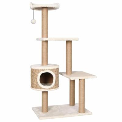 VidaXL Kattenmeubel met krabpalen 123 cm zeegras VidaXL Kattenmeubel met krabpalen 123 cm zeegras