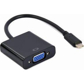 USB type-C naar VGA adapter, 15 cm, zwart USB type-C naar VGA adapter, 15 cm, zwart