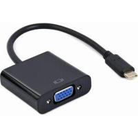 USB type-C naar VGA adapter, 15 cm, zwart - thumbnail