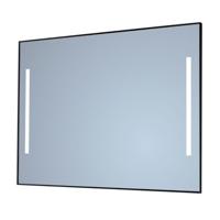 Spiegel Sanicare Q-Mirrors 85x70 cm Rechthoek Met Links & Rechts LED Cold White, Omlijsting Chroom incl. ophangmateriaal Met Afstandsbediening - thumbnail