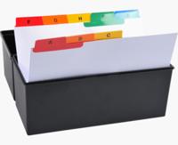 Exacompta tabbladen voor systeemkaartenbakken, 25 tabs, ft A5 - thumbnail
