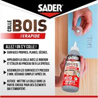 SADER Lijm Hout Quick Shot - Fles 100g - thumbnail