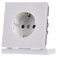 Jung LS1520KIWW Wandcontactdoos met randaarde Inzetstuk LS plus, LS design, LS 990 Alpine-wit 1 stuk(s)