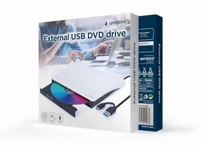 Externe USB CD/DVD brander/speler met USB-C Externe USB CD/DVD brander/speler met USB-C