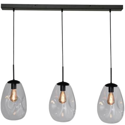 Masterlight Glazen hanglampLava 3x helder glas Ø 22,5cm - 2761-05-100-3-00-60