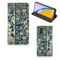 OnePlus Nord 2 5G Smart Cover Beige Flowers - thumbnail