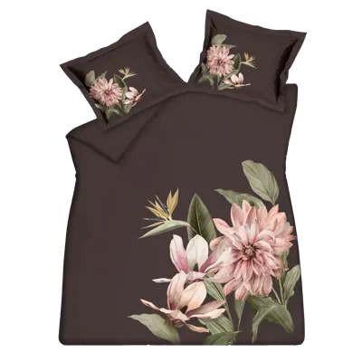 Vandyck Vandyck Paradise Bloom 2-persoons (200x200/220) dark chocolate