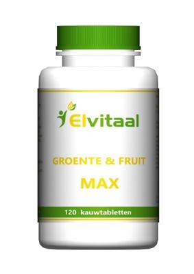 Elvitum Groente en fruit max 120 Kauwtabletten