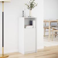 Dressoir met LED 42,5x34x100 cm bewerkt hout wit - thumbnail