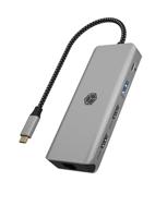 ICY BOX IB-DK4012-CPD Bedraad USB 3.2 Gen 1 (3.1 Gen 1) Type-C Antraciet, Zwart - thumbnail