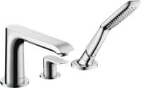 Hansgrohe Metris 3-gats badrandmengkraan afbouwdeel, chroom - thumbnail
