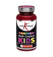 Lucovitaal Multi+ Compleet Kids Kauwtabletten Aardbei Ananas - thumbnail