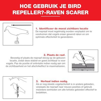 Swissinno raven Nep-raaf tegen duiven Functies: Afschrikking 1 stuk(s) Swissinno raven Nep-raaf tegen duiven Functies: Afschrikking 1 stuk(s)
