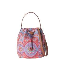 Oilily schoudertas City Rose Paisley Bucket koraalrood - thumbnail