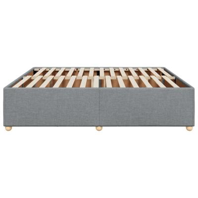 Bedframe zonder matras stof lichtgrijs 180x200 cm