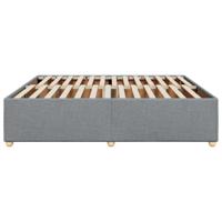Bedframe zonder matras stof lichtgrijs 180x200 cm - thumbnail