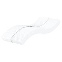 Slaapbank met matras 90x200 cm stof crèmekleurig - thumbnail