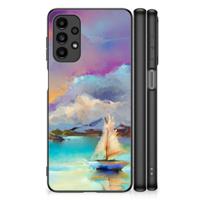 Kleurrijke Telefoonhoesje Samsung Galaxy A13 4G Boat - thumbnail