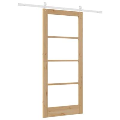 Schuifdeur ORKDAL Bruin 86 x 198.5 cm Massief grenenhout - thumbnail