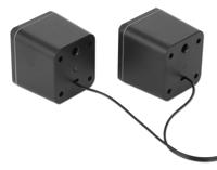 Manhattan Mini Casse Acustiche per PC e Notebook USB-A USB-C™ PC-luidsprekers USB Zwart, Zilver - thumbnail