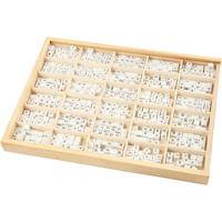 Creativ Company Letterkralen, a-z, &,#,? en blanco, afm 8x8 mm, gatgrootte 3 mm, wit, 750 div/ 1 doos - thumbnail