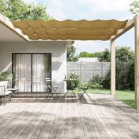 VidaXL Luifel verticaal 60x600 cm oxford stof beige - thumbnail