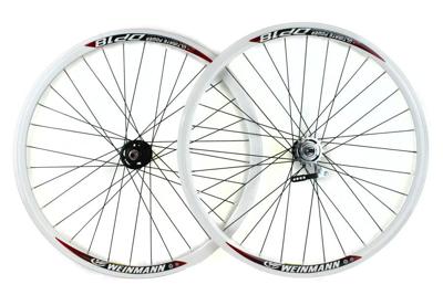 Weinmann DP18 Wielset met terugtraprem - Wit
