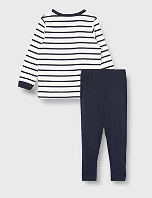 Gestreepte pyjama jongen PETIT BATEAU ecru Gestreepte pyjama jongen PETIT BATEAU ecru