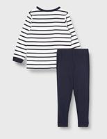 Gestreepte pyjama jongen PETIT BATEAU ecru - thumbnail