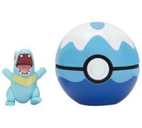 Pokemon Figure - Totodile + Dive Ball (Clip 'n' Go) - thumbnail