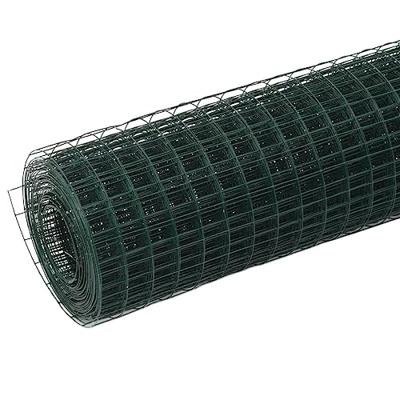 Kippengaas 10x1,5 m staal met PVC coating groen