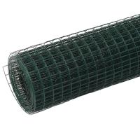 Kippengaas 10x0,5 m staal met PVC coating groen - thumbnail