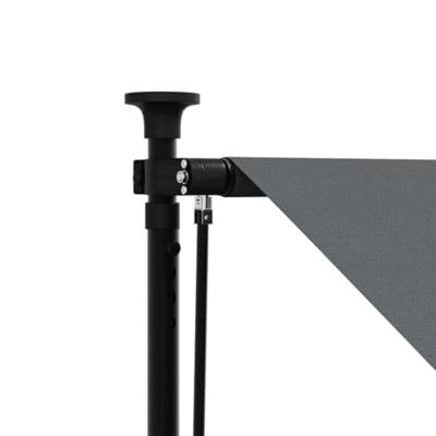 Luifel uittrekbaar 300x150 cm stof en staal antracietkleurig - thumbnail