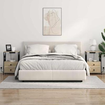Nachtkastje 2 pcs Sonoma Eiken 40 x 31 x 60 cm Bewerkt hout