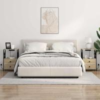 Nachtkastje met Oplaadstation Sonoma eiken Bewerkt hout - thumbnail