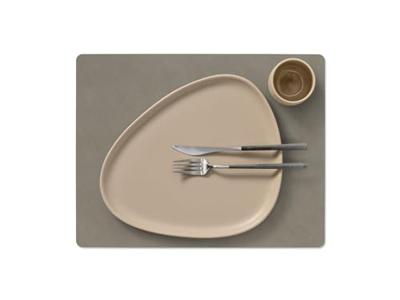 LIND DNA - Dinner Mat Square - Placemat 35x45cm Nupo Flint Grey LIND DNA - Dinner Mat Square - Placemat 35x45cm Nupo Flint Grey